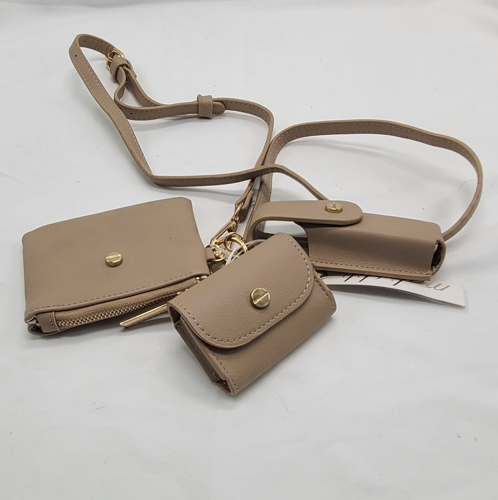 Mali & Lili Taupe Devon Lanyard NWT